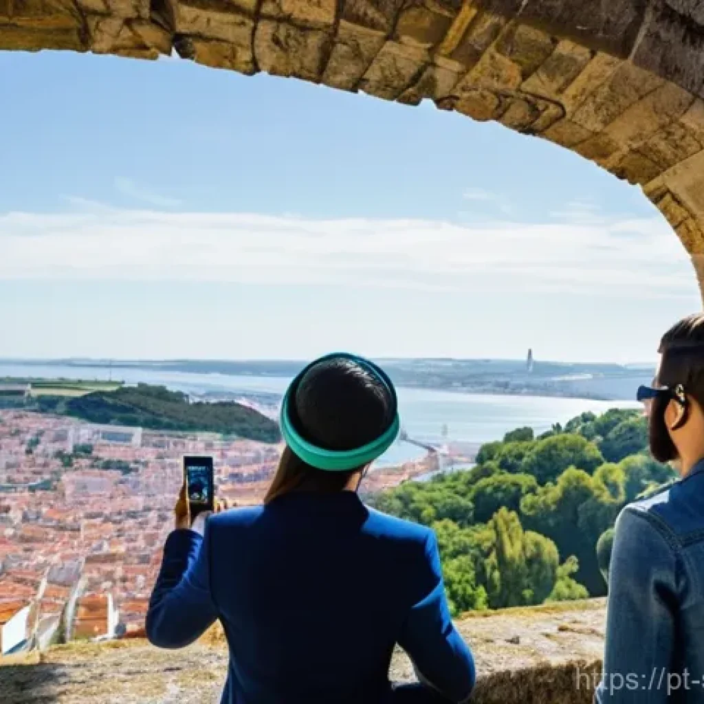 디지털 스토리텔링의 미래 전망 - **Augmented Reality Tour at Castelo de São Jorge, Lisbon**
    A group of diverse young adults, full...