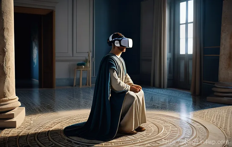 디지털 스토리텔링의 미래 전망 - **Augmented Reality Tour at Castelo de São Jorge, Lisbon**
    A group of diverse young adults, full...